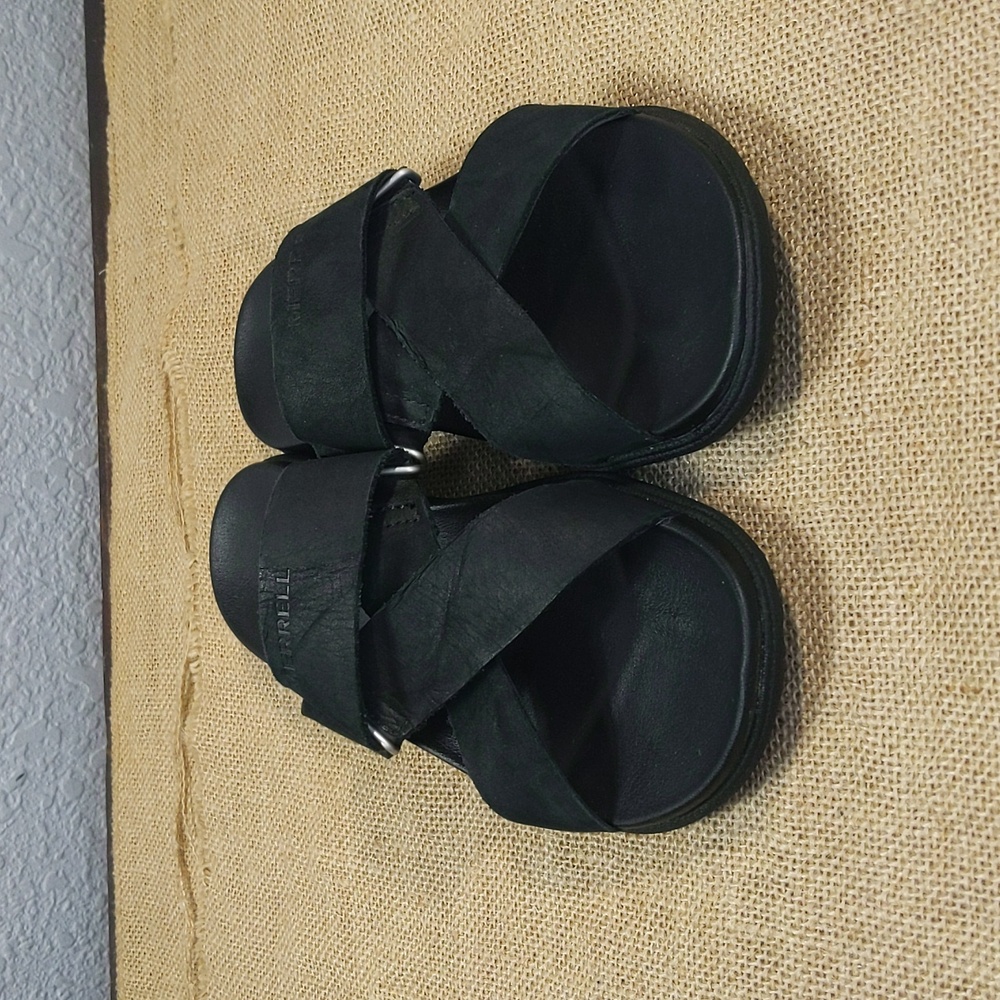 Merrell Around Town Sunvue Slide Sandal Women's Sz 6, Black, Excellent Condition - Picture 2 of 8